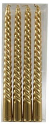 (image for) SIL GOLD TWIST TAPER CANDLE - 2X25CM