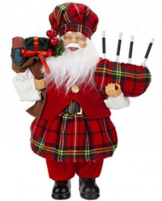 (image for) XMAS STANDING SCOTTISH SANTA - 30CM