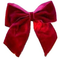 (image for) XMAS VELVET BOWS 10X13X4CM RED - 8S