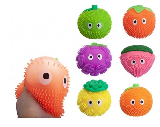 (image for) PMS SQUISHY FRUIT TOYS ASST - 6CM