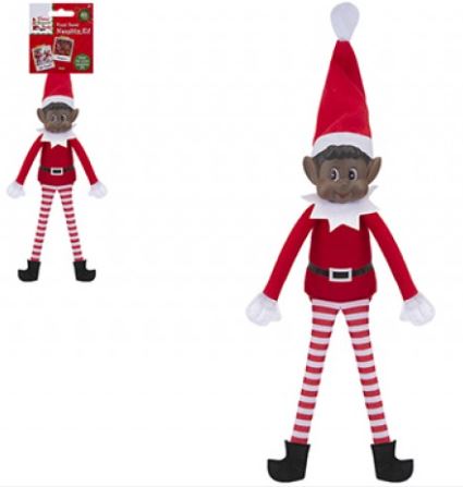 (image for) XMAS ELF BLACKBOY WITH HAT - 12\"