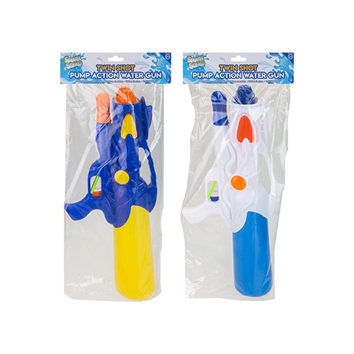 (image for) PMS PUMP WATER GUN TWIN SHOT - 19\"