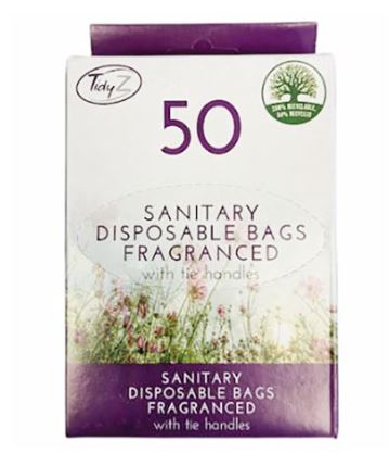 (image for) TIDYZ SANITARY DISPOSABLE BAG - 50S