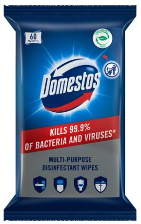 (image for) DOMESTOS M/PUR DISINFEC WIPES - 60S