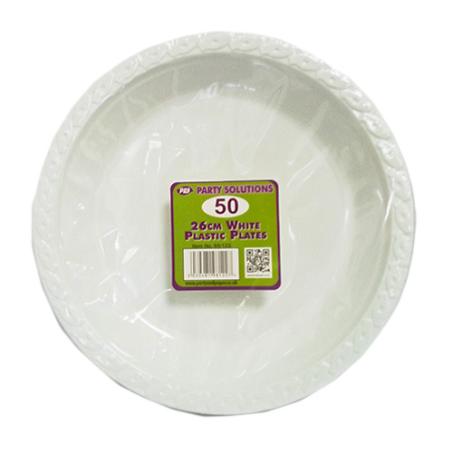 (image for) PPS PLASTIC PLATE REUSE 50S - 26CM