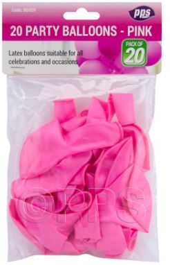 (image for) PPS PARTY BALLOONS -PINK - 20S