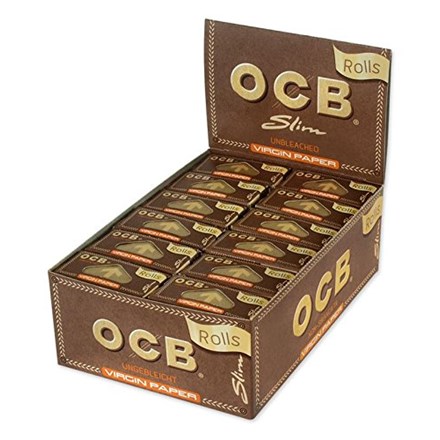 (image for) OCB ROLLS VIRGIN BROWN UNBLEAC - SLIM