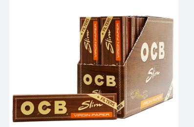 (image for) OCB PAPER+FILTER VIRGIN BROWN - SLIM