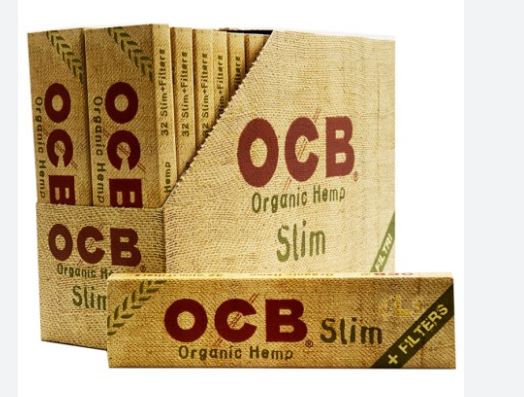 (image for) OCB PAPER+FILTER ORGANIC HEMP - SLIM