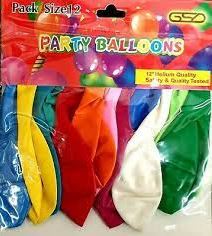 (image for) GSD BALLOON PARTY ASST COLO12S - 12"