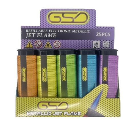 (image for) GSD LIGHTERS JETFLAME METALLIC - STD