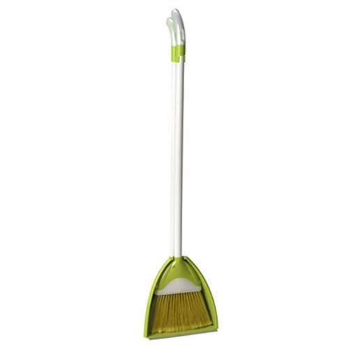 (image for) TITIZ L/HANDLE DUSTPAN & BRUSH - LONG