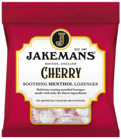 (image for) JAKEMANS MENTHOL BAG CHERRY - 73G