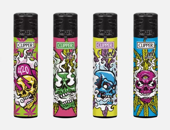 (image for) CLIPPER LIGHTER JET HIGH SKULL - STD