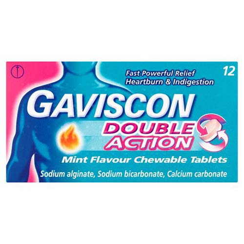 (image for) GAVISCON DOUBLE ACT/TAB 12/10 - 12S