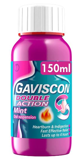 (image for) GAVISCON LIQUID DOUBLE/AC MINT - 150ML 