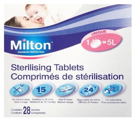 (image for) MILTON STERILISING TABLETS - 28S