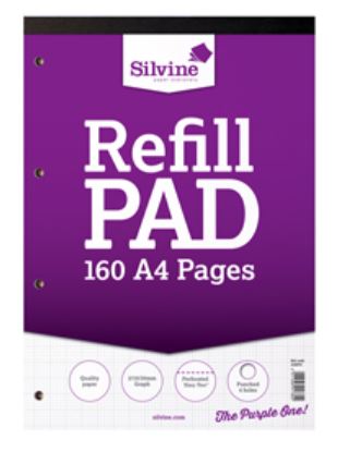 (image for) SILV REFILL PAD GRAPH 160PAGES - A4