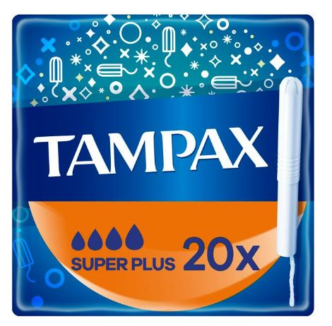 TAMPAX SUPER PLUS WITH CARDBOARD APPLICATOR - 20S (image for) TAMPAX SUPER PLUS WITH CARDBOARD APPLICATOR - 20S