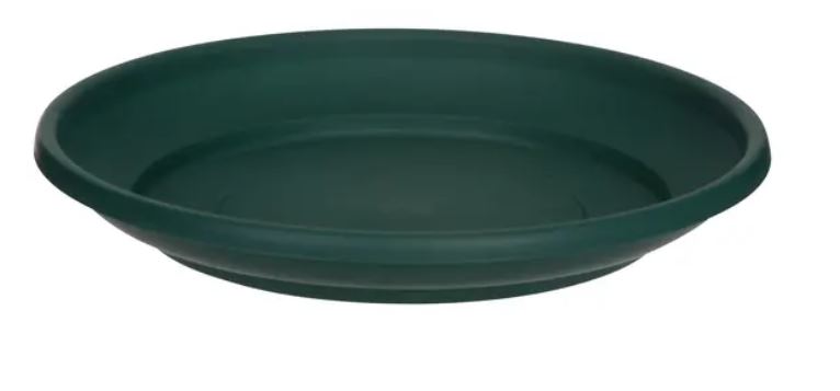 (image for) POT SAUCER VENETIAN ROUND GREEN - 32CM
