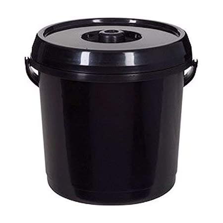 (image for) 14L BUCKET + LID BLACK - 14L