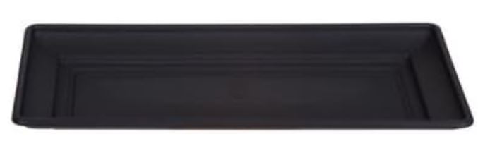 (image for) WINDOW PLANT POT TRAY VENETIAN BLACK - 40CM