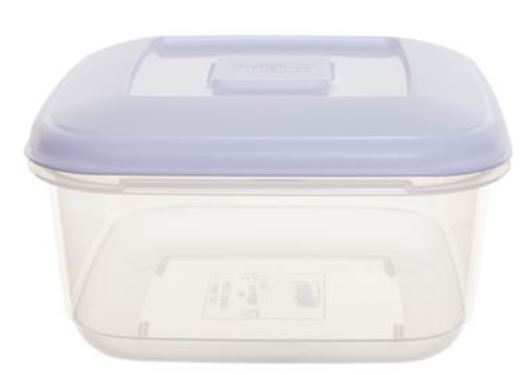 (image for) SQUARE FOOD BOX + WHITE LID
