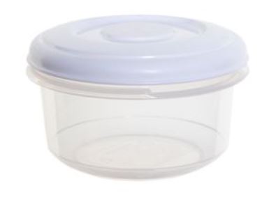 (image for) ROUND FOOD CONTA+LID WHITE