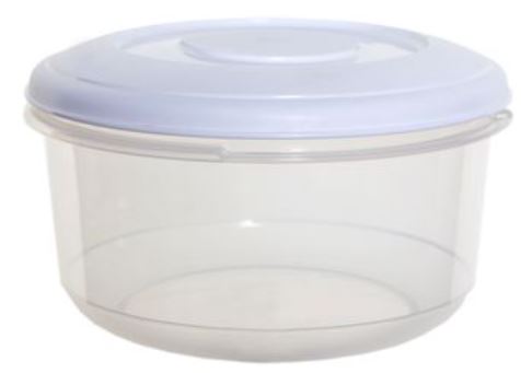 (image for) ROUND FOOD CONTA+LID WHITE