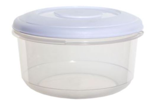 (image for) ROUND FOOD CONTA+LID WHITE