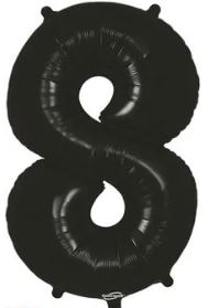 (image for) OT FOIL BALLOON NO.8 BLACK - 34"