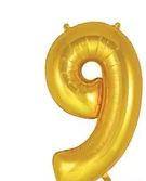 (image for) OT FOIL BALLOON NO.9 GOLD - 34"