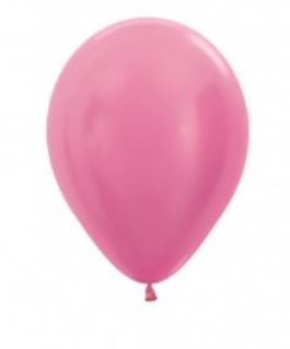 (image for) ST BALLOON SATIN FUCHSIA 50S - 5\"