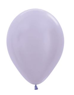 (image for) ST BALLOON SATIN LILAC 50S - 5\"