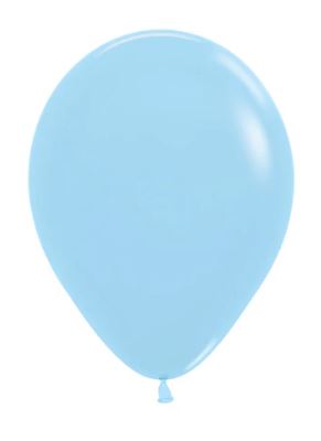 (image for) ST BALLOON PASTEL/M BLUE 25S - 18\"