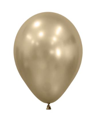(image for) ST BALLOON METALLIC GOLD 50S - 12\"