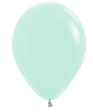 (image for) ST BALLOON PASTEL/M GREEN 100S - 5\"