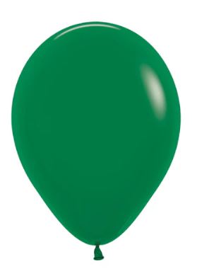 (image for) ST BALLOON F/FOREST GREEN 100S - 5\"