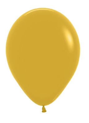 (image for) ST BALLOON F/MUSTARD 50S - 12\"