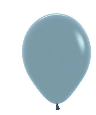 (image for) ST BALLOON PASTEL D/BLUE 100S - 5\"