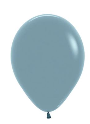 (image for) ST BALLOON PASTEL D/BLUE 50S - 12\"