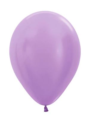 (image for) ST BALLOON SATIN LILAC 50S - 12\"