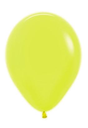 (image for) ST BALLOON NEON YELLOW 100S - 5\"