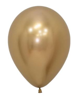 (image for) ST BALLOON REFLEX GOLD 50S - 12\"