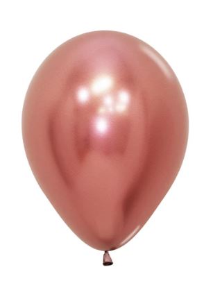 (image for) ST BALLOON METALLIC RGOLD 25S - 18\"
