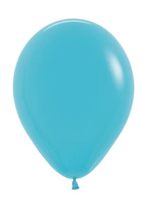 (image for) ST BALLOON SATIN CAR/BLUE 100S - 5\"