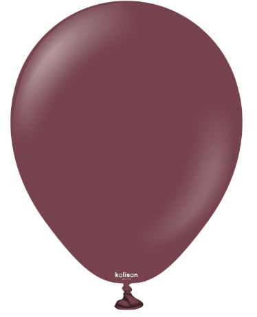 (image for) KS BALLOON STD/BURGUNDY 100S - 12\"