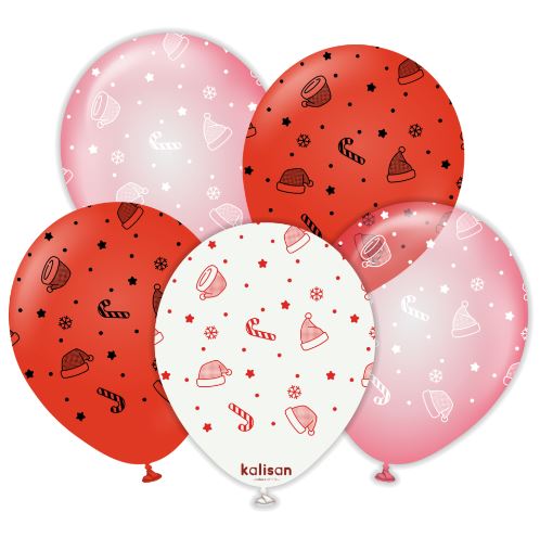 (image for) KS XMAS BALLOON-XMAS PATTE 25S - 12\"