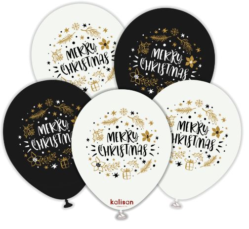 (image for) KS XMAS BALLOON-MERRY XMAS 25S - 12\"