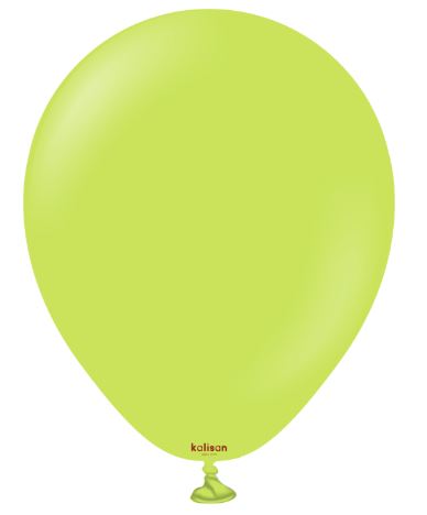 (image for) KS BALLOON STD/LIME GREEN 100S - 12\"